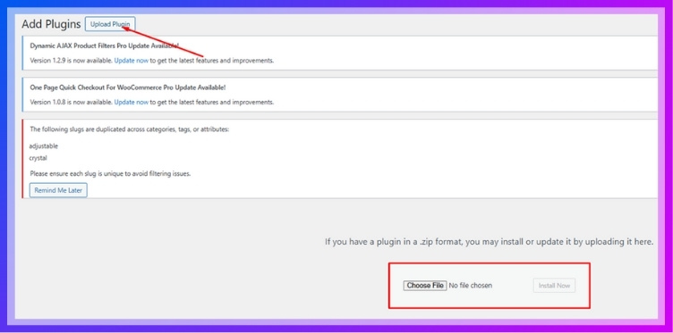 Upload the Plugin Manually