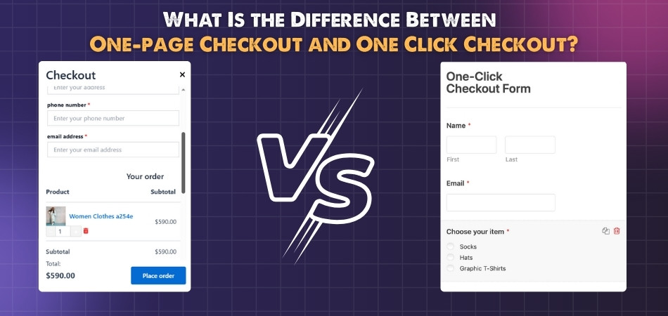 What Is the Difference Between One-page Checkout and One Click Checkout