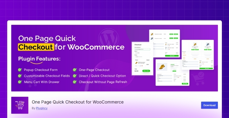 One Page Quick Checkout plugin by plugincy
