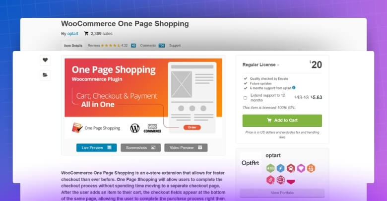 What is OptArt WooCommerce One Page Shopping