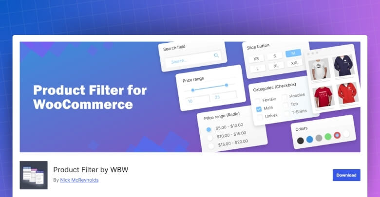 What is Product Filter by WBW