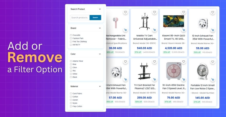 When to Add or Remove a Filter Option