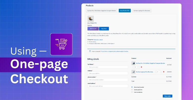 When to Use One-page Checkout Instead of One-click Checkout
