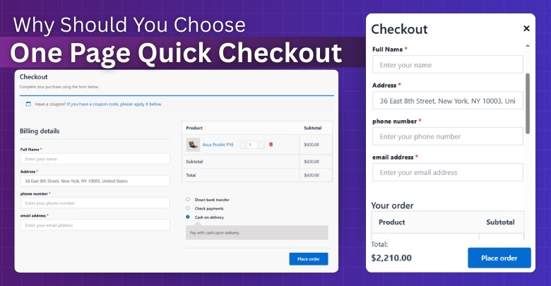Why Should You Choose One Page Quick Checkout