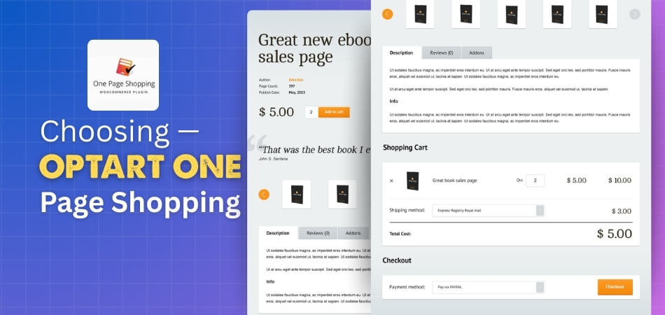 Why Should You Choose OptArt WooCommerce One Page Shopping