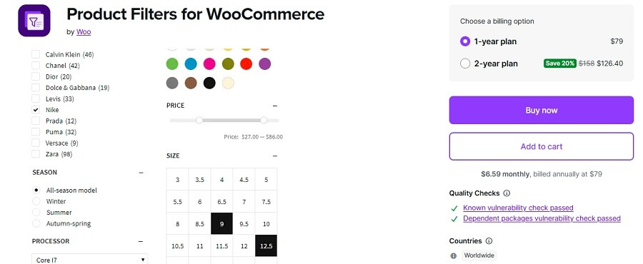 WooCommerce Product Filters (Official Plugin)