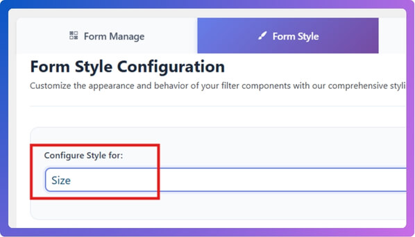 choose the style for the checkboxes