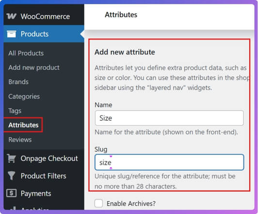 how to Create a New Attribute