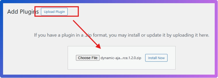 upload the Dynamic AJAX Product Filters for WooCommerce plugin