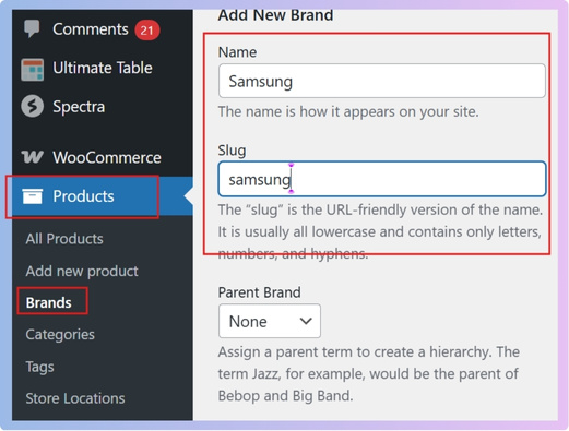 Click Create new brand.