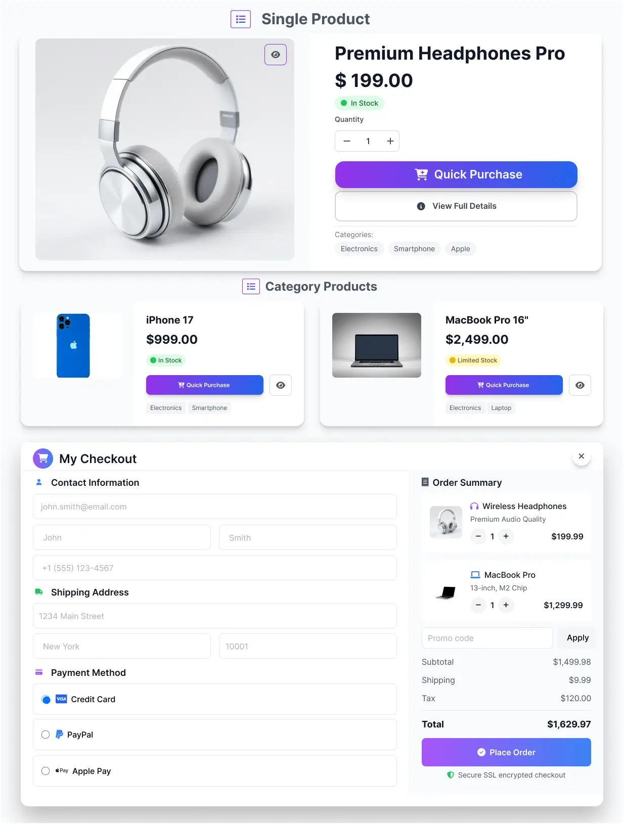 One Page Checkout for WooCommerce