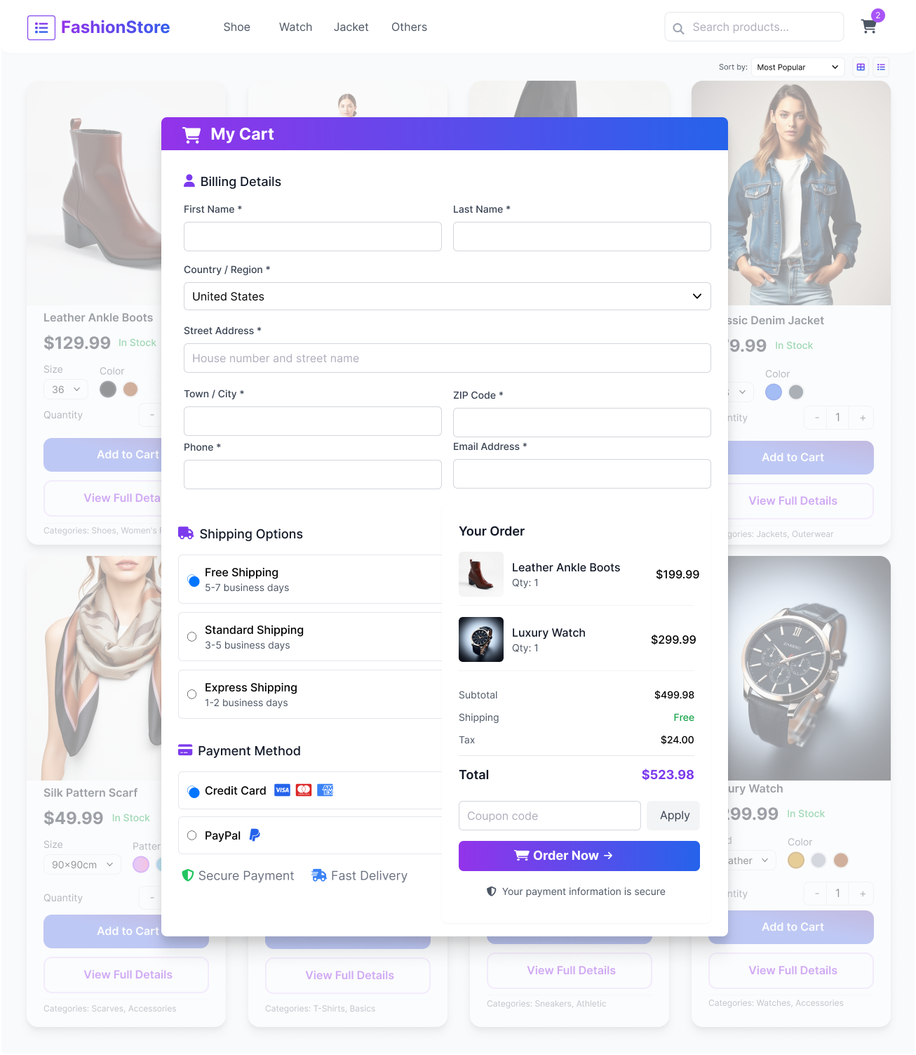 One Page Quick Checkout for WooCommerce