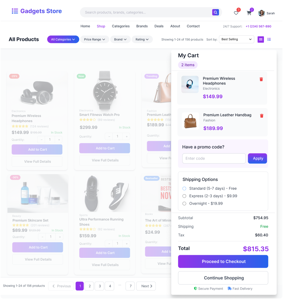 Side Cart and Checkout for WooCommerce