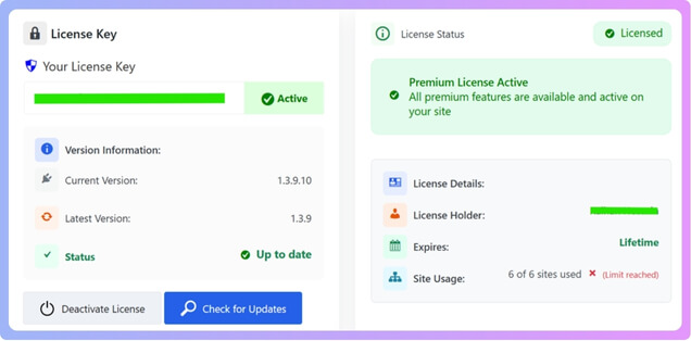 Activate License of Dynamic AJAX Product Filters for WooCommerce