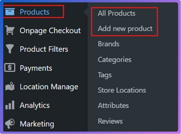 Click Add New to create a new product