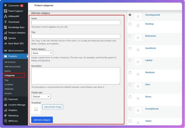 Create Custom Category Filters in WooCommerce