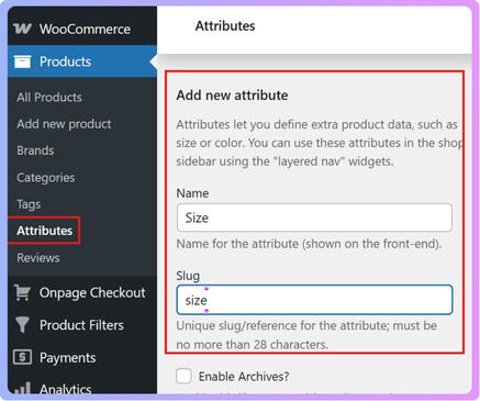 Create a New Attribute