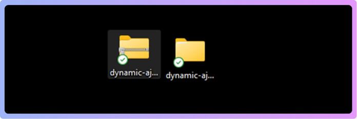 Extract the ZIP on your computer. You will see a folder.