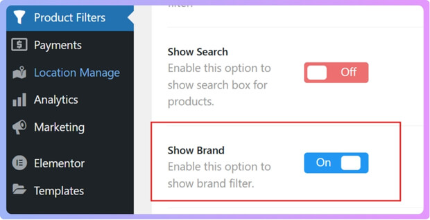 Go to Product Filters Form Manage in your dashboard.