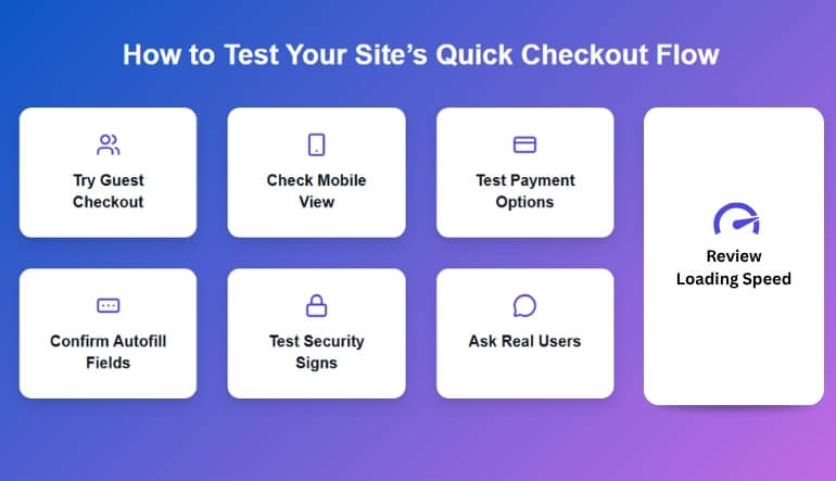 How to Test Your Site’s Quick Checkout Flow