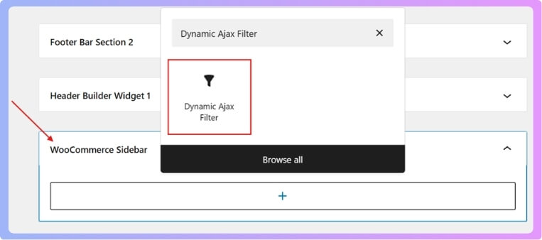 Look for Dynamic Ajax Filters