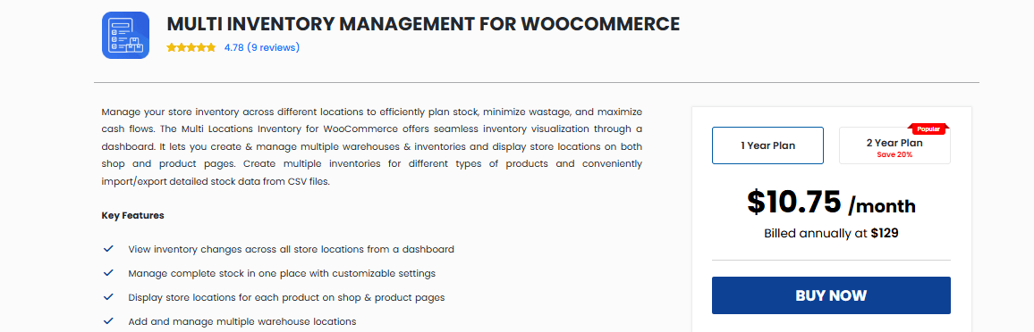 Multi Inventory Management for WooCommerce (Addify)