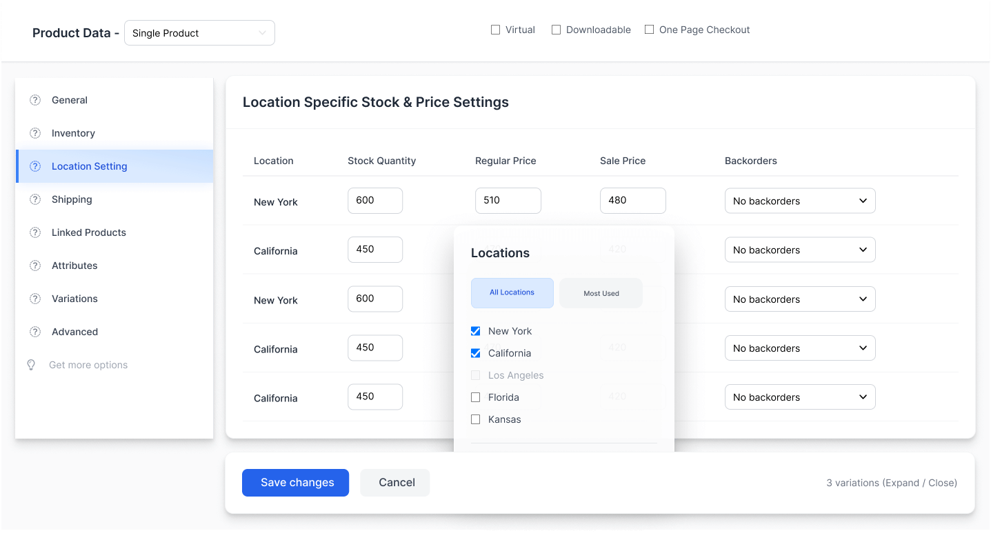 Easy Product-Wise Configuration for Multi-Location Stores Easy Product-Wise Configuration for Multi-Location Stores
