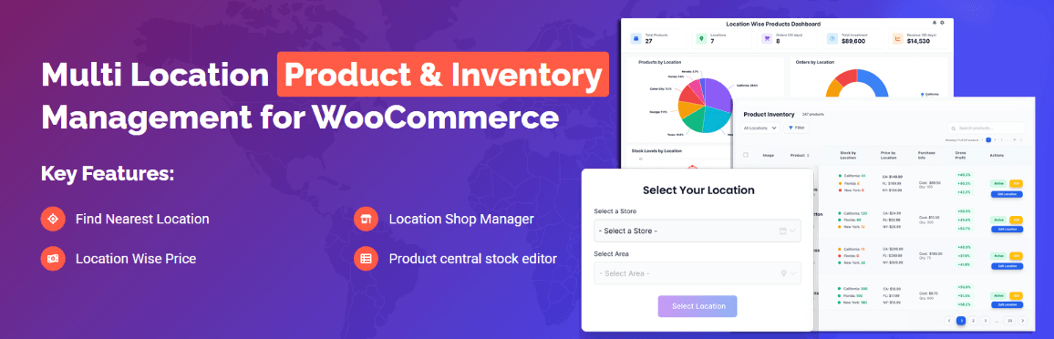 Multi Location Product & Inventory Management for WooCommerce (Plugincy)