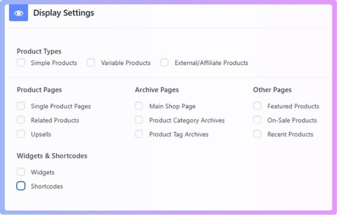 Once quick checkout is enabled, you can adjust display settings, button behavior, and many other things. (1)