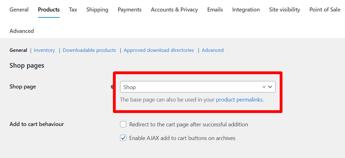 Review WooCommerce Shop Page Settings