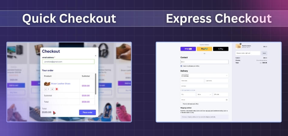 What Is the Difference Between Quick Checkout and Express Checkout