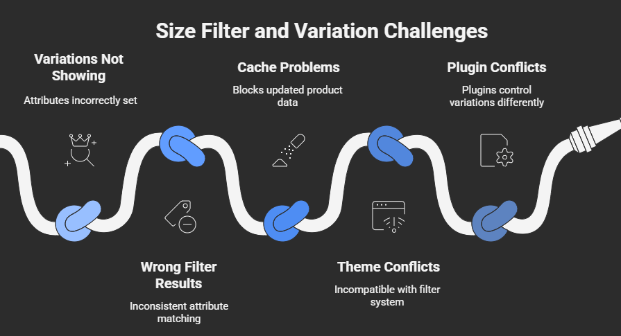What Problems Can Occur With Size Filter and Product Variations