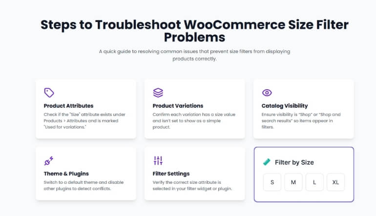 What Steps Can You Take to Troubleshoot WooCommerce Size Filter Problems