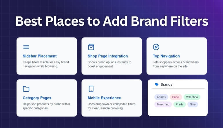Where Should You Place Customized Brand Filters in WooCommerce