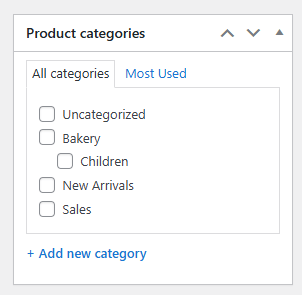 Assign The Category To Products