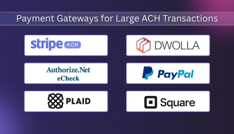 Best Payment Gateways for Large ACH Transactions