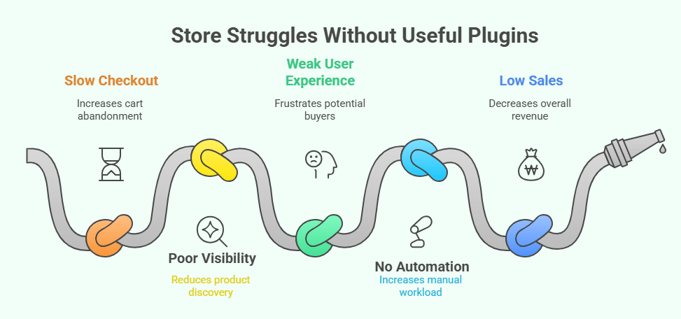 Common Problems Store Owners Face Without Useful plugins