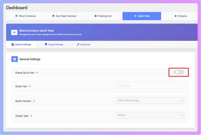 Enable Popup Checkout