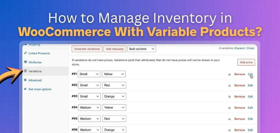 How to Manage Inventory in WooCommerce With Variable Products
