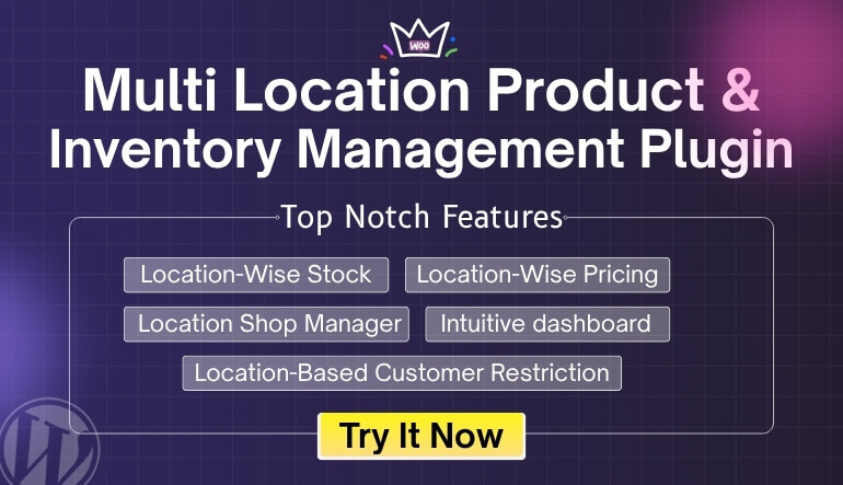 Multi Location Product & Inventory Management plugin for WooCommerce, wordpress