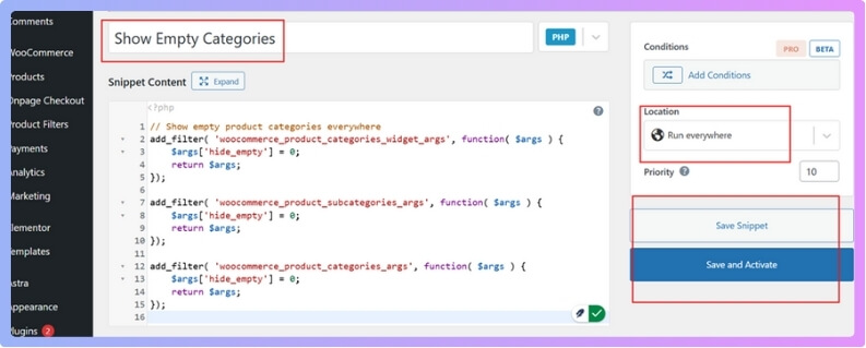 Paste the full code provided above then Choose Run everywhere.