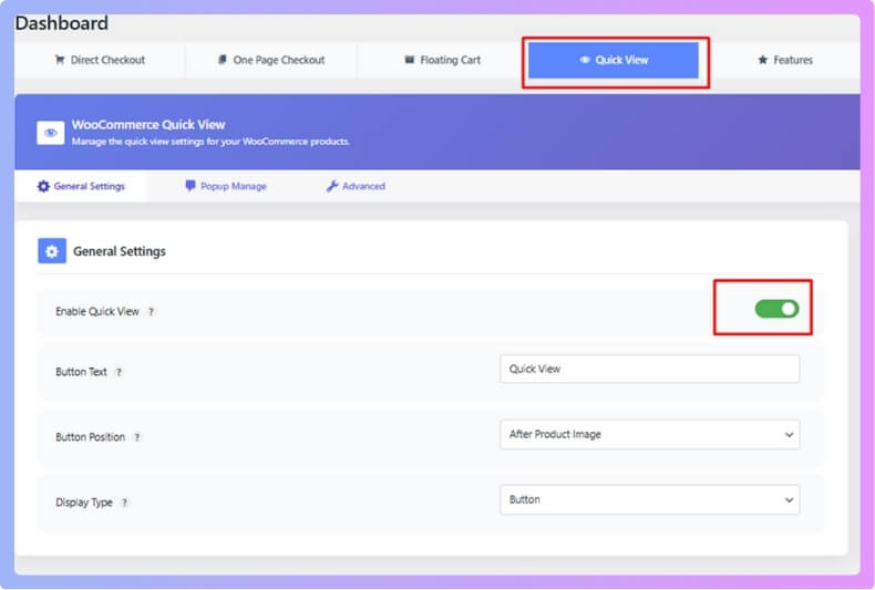 Turn on Direct Checkout