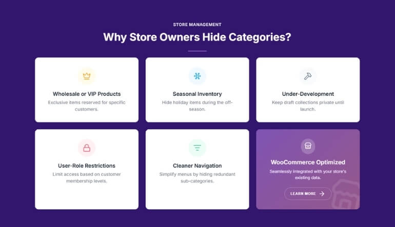 Why Store Owners Hide Categories