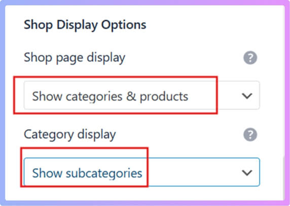 ensures all nested product categories are visible.