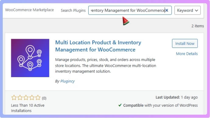 install Multi Location Product & Inventory Management for WooCommerce