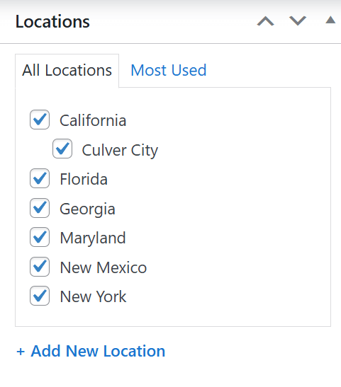 Assign Locations to Products