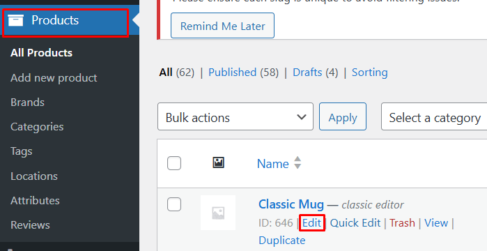 Assign Products To Locations