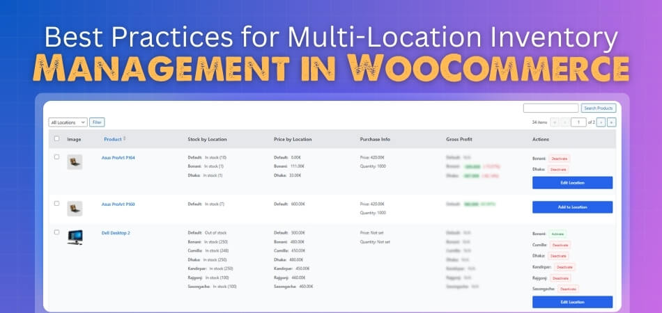 Best Practices for Multi-Location Inventory Management in WooCommerce
