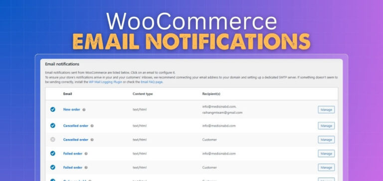 Complete Guide to WooCommerce Email Notifications