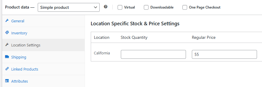 Confirm that location-specific pricing and availability display correctly